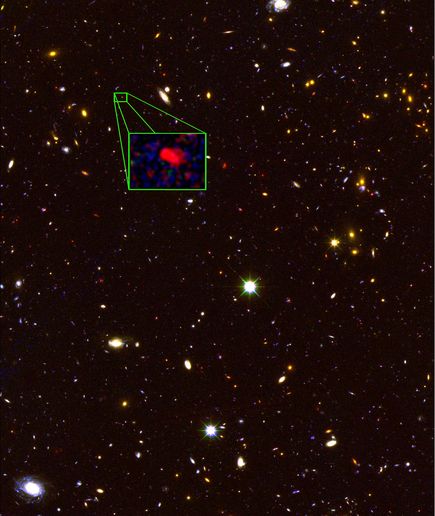 Astronomers have found a galaxy far, far away—13.1 billion light-years from Earth, to be exact.