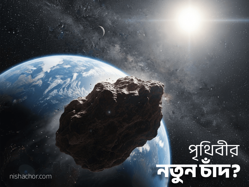 পৃথিবীর নতুন চাঁদ (Earth's New Moon) — AI দিয়ে তৈরি করা কল্পিত ছবি