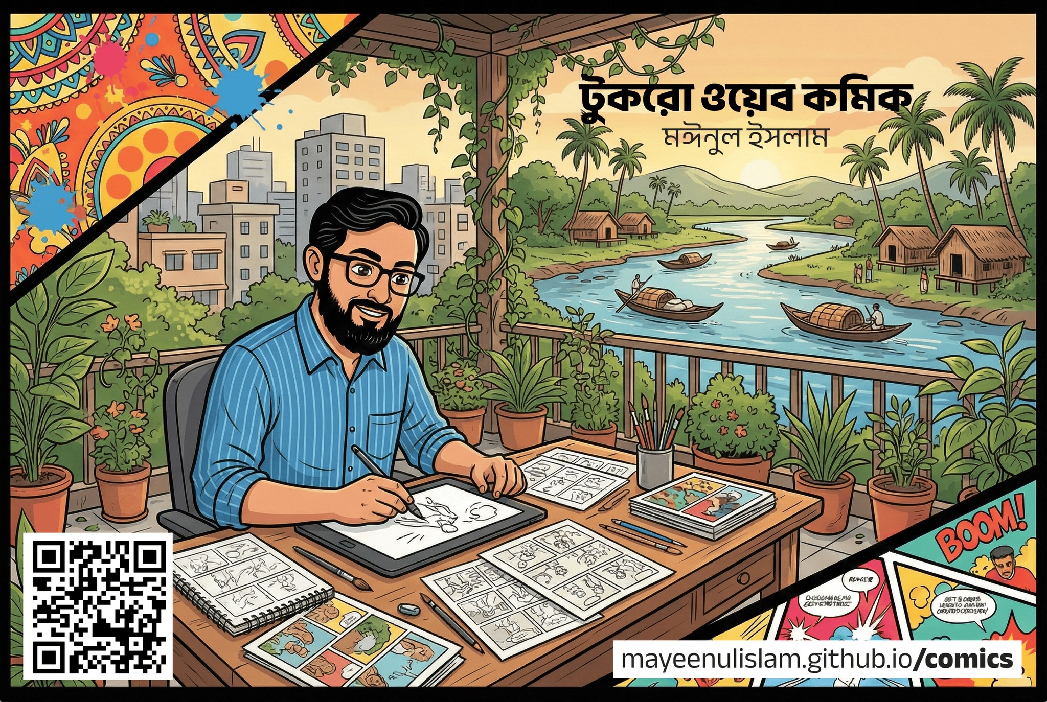 মঈনুল ইসলাম-এর বাংলা ওয়েবকমিক-এর কভার